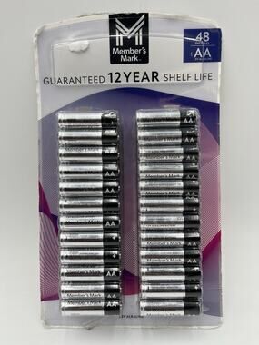 MEMBER'S MARK AA BATTERIES - 48 PACK